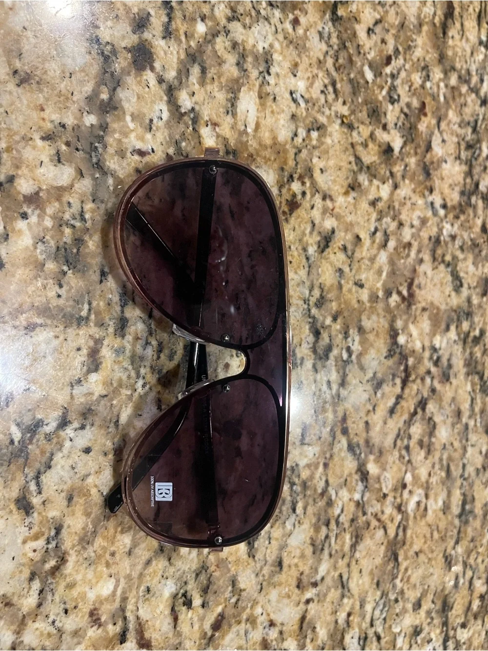 Laundry Segal Rose Gold Frame Sunglasses with Brown Gradient Lenses
